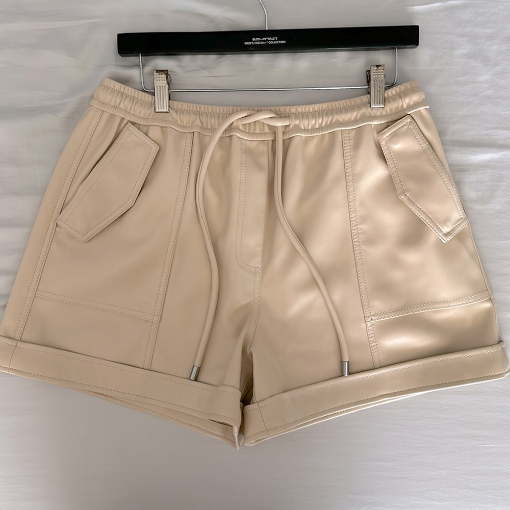 Like New Jonathan Simkhai Vegan Leather Shorts Sime M